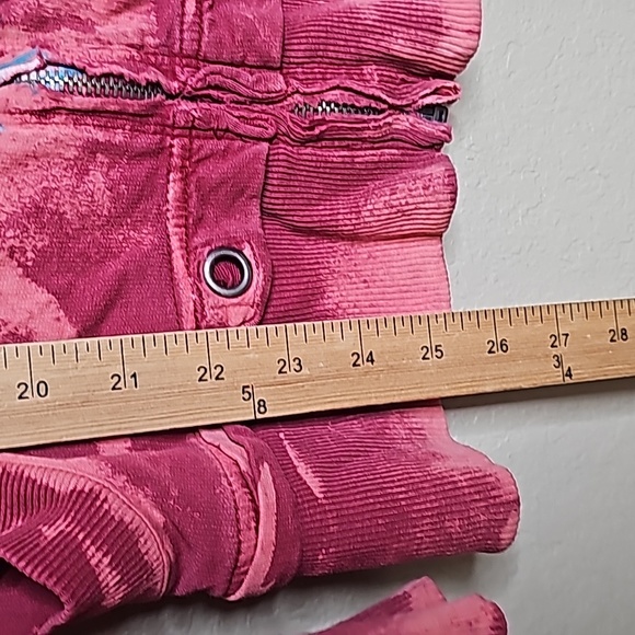 Affliction small red distressed Zip Front jacket - Picture 8 of 12